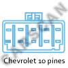 Conector de Diagn&oacute;stio Chevrolet 10 pines